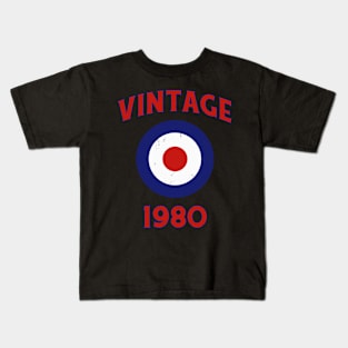 Mod Vintage 1980 Kids T-Shirt